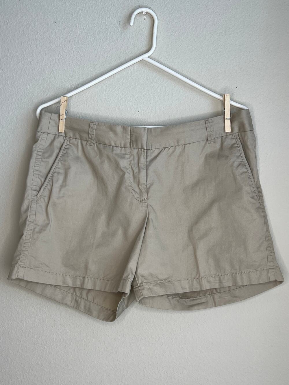 J.Crew Factory Women's Broken-In Chino Shorts Khaki Tan Size 10 Style 21760